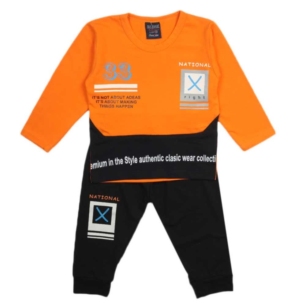 Boys Full Sleeves Suit - Orange, Boys Sets & Suits, Chase Value, Chase Value