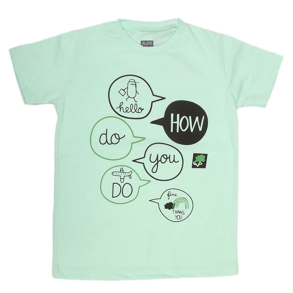 Boys Print T-Shirt - Green, Kids, Boys T-Shirts, Chase Value, Chase Value