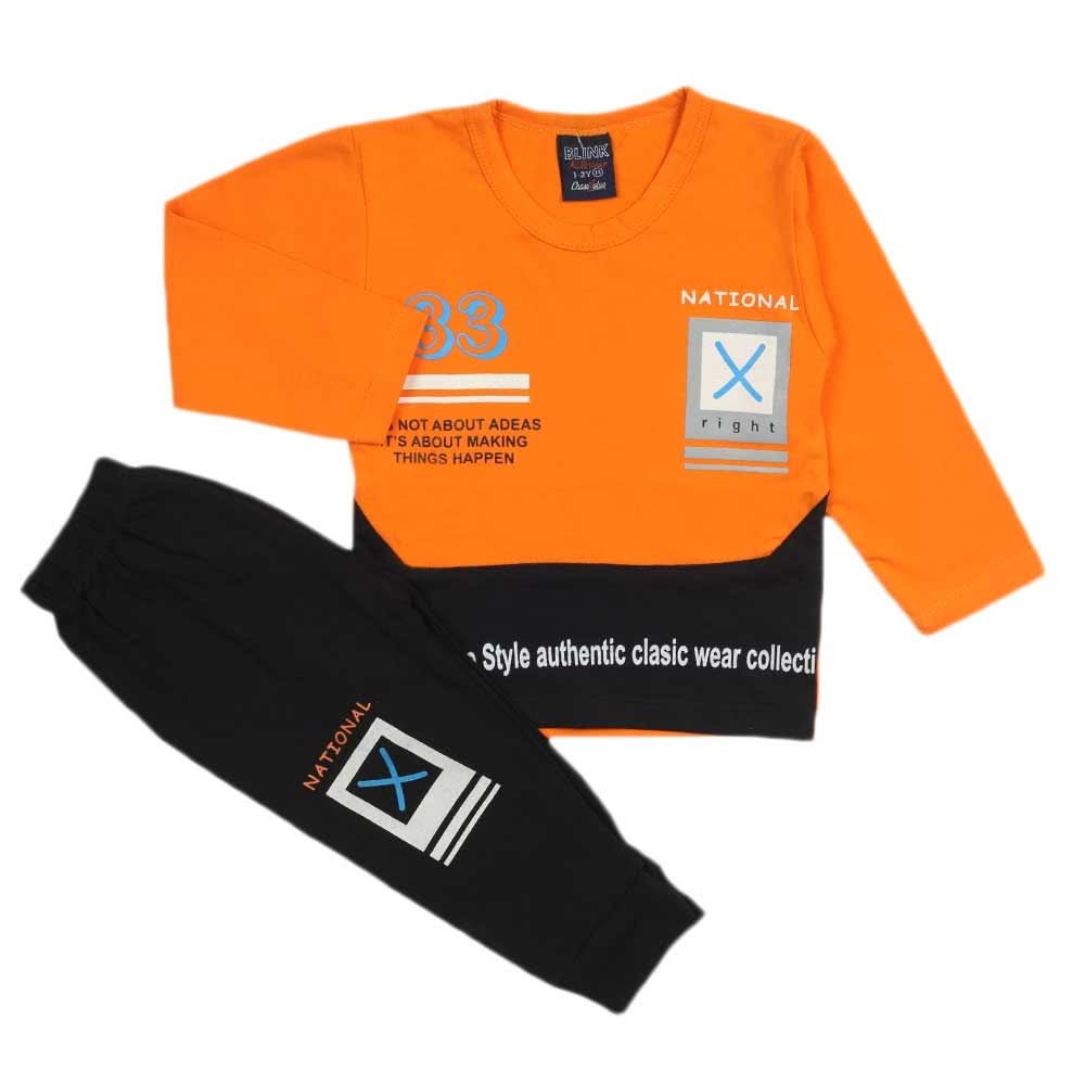 Boys Full Sleeves Suit - Orange, Boys Sets & Suits, Chase Value, Chase Value