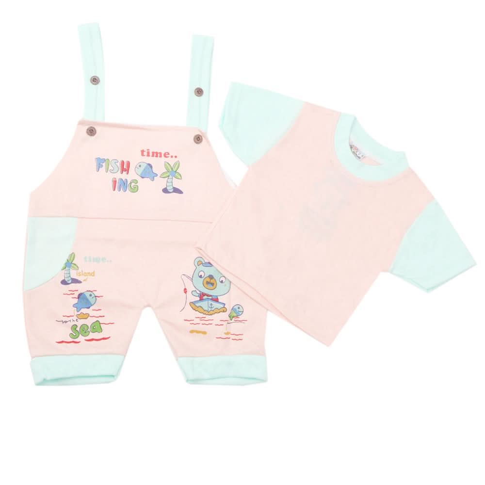 Newborn Boys Half Sleeves Romper - Pink, Kids, Newborn Boys Rompers, Chase Value, Chase Value