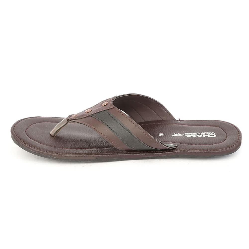Men's Casual Slippers - Brown, Men, Slippers, Chase Value, Chase Value