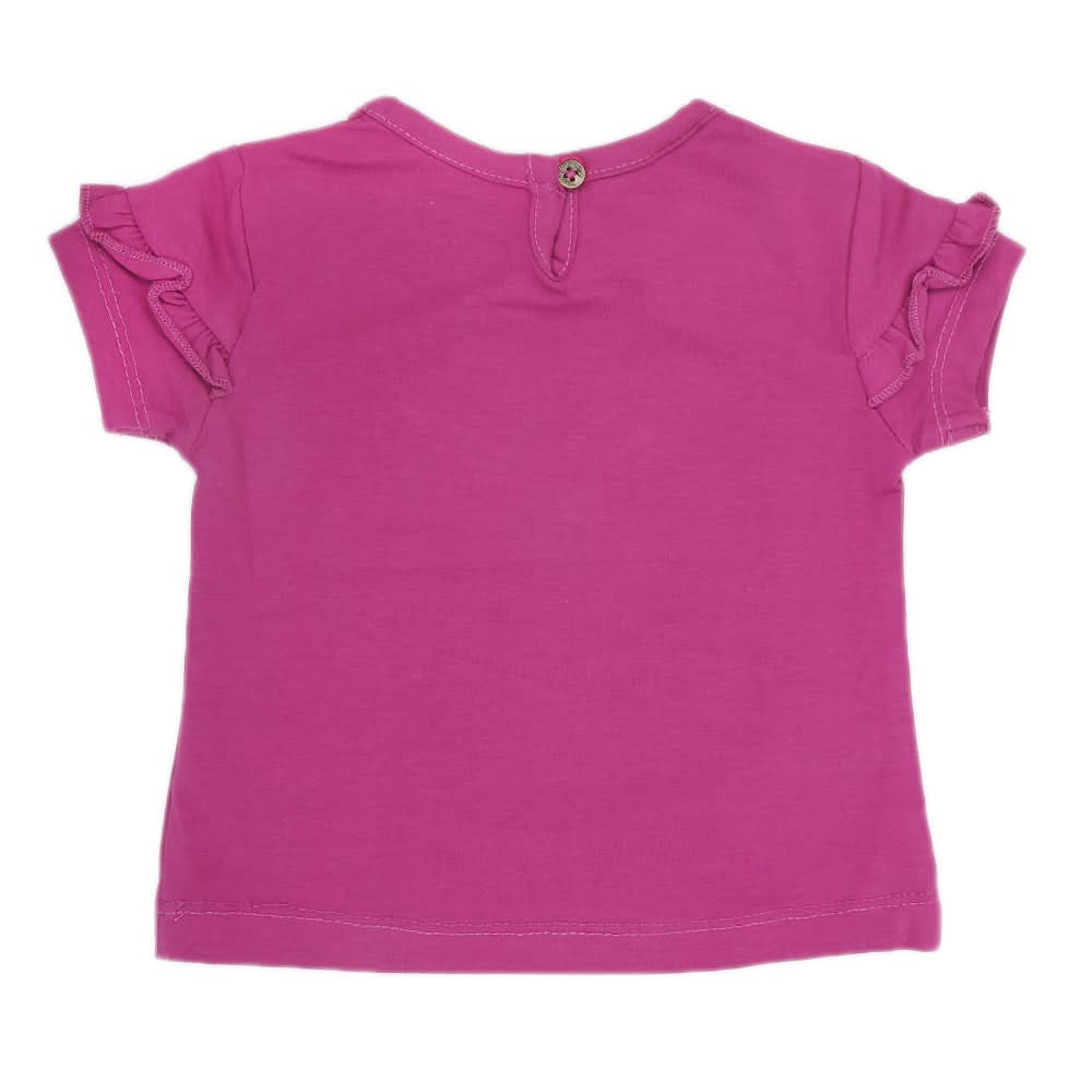 Newborn Girl Half Sleeves T-Shirt - Purple, Kids, NB Girls T-Shirts, Chase Value, Chase Value