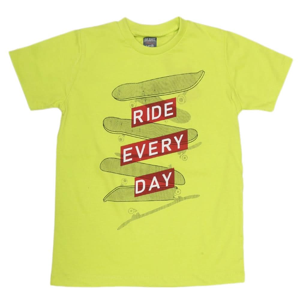 Boys Print T-Shirt - Green, Kids, Boys T-Shirts, Chase Value, Chase Value