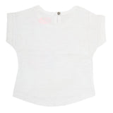 Newborn Girl Half Sleeves T-Shirt - White, Kids, NB Girls T-Shirts, Chase Value, Chase Value