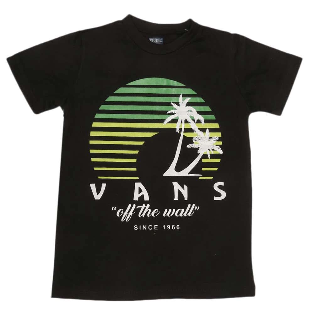 Boys Print T-Shirt - Black, Kids, Boys T-Shirts, Chase Value, Chase Value