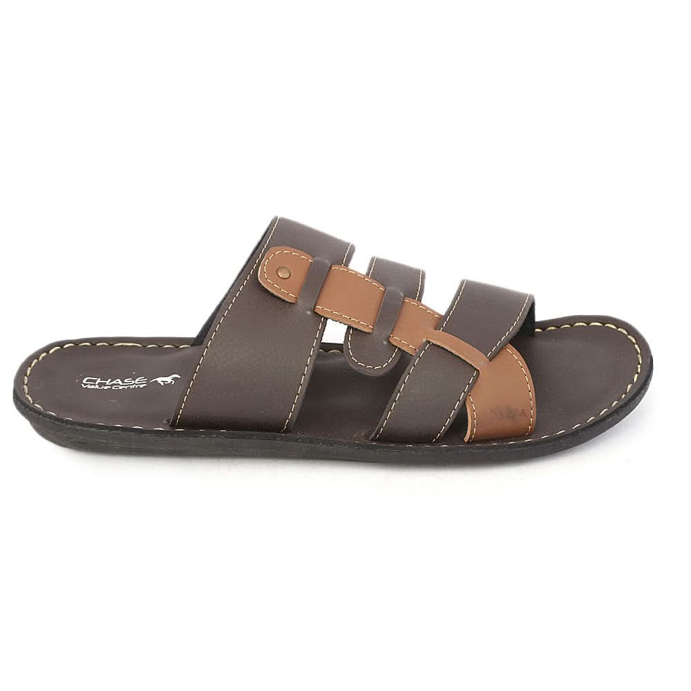 Men's Casual Slippers - Brown, Men, Slippers, Chase Value, Chase Value