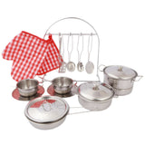 Metal Kitchen Set For Kids - Silver, Kids, Cosmetic and Kitchen Sets, Chase Value, Chase Value