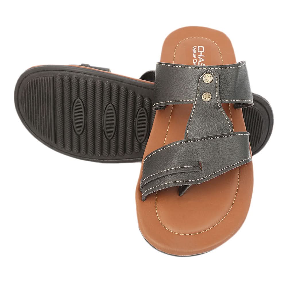 Men's Casual Slippers - Black, Men, Slippers, Chase Value, Chase Value
