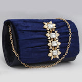 Women's Fancy Clutch 6790 - Navy Blue, Women, Clutches, Chase Value, Chase Value