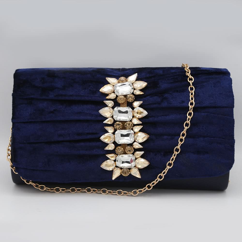 Women's Fancy Clutch 6790 - Navy Blue, Women, Clutches, Chase Value, Chase Value