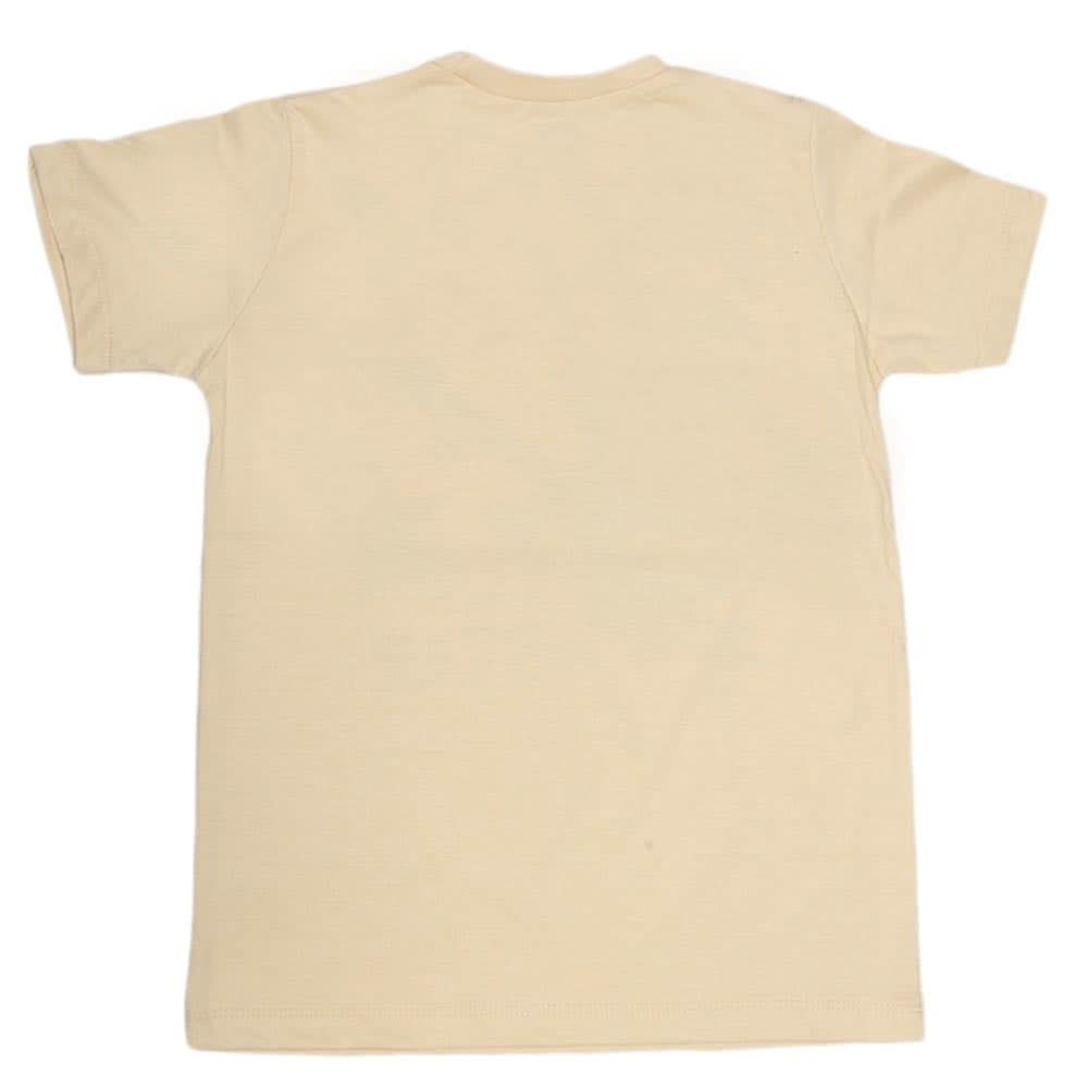 Boys Print T-Shirt - Fawn, Kids, Boys T-Shirts, Chase Value, Chase Value