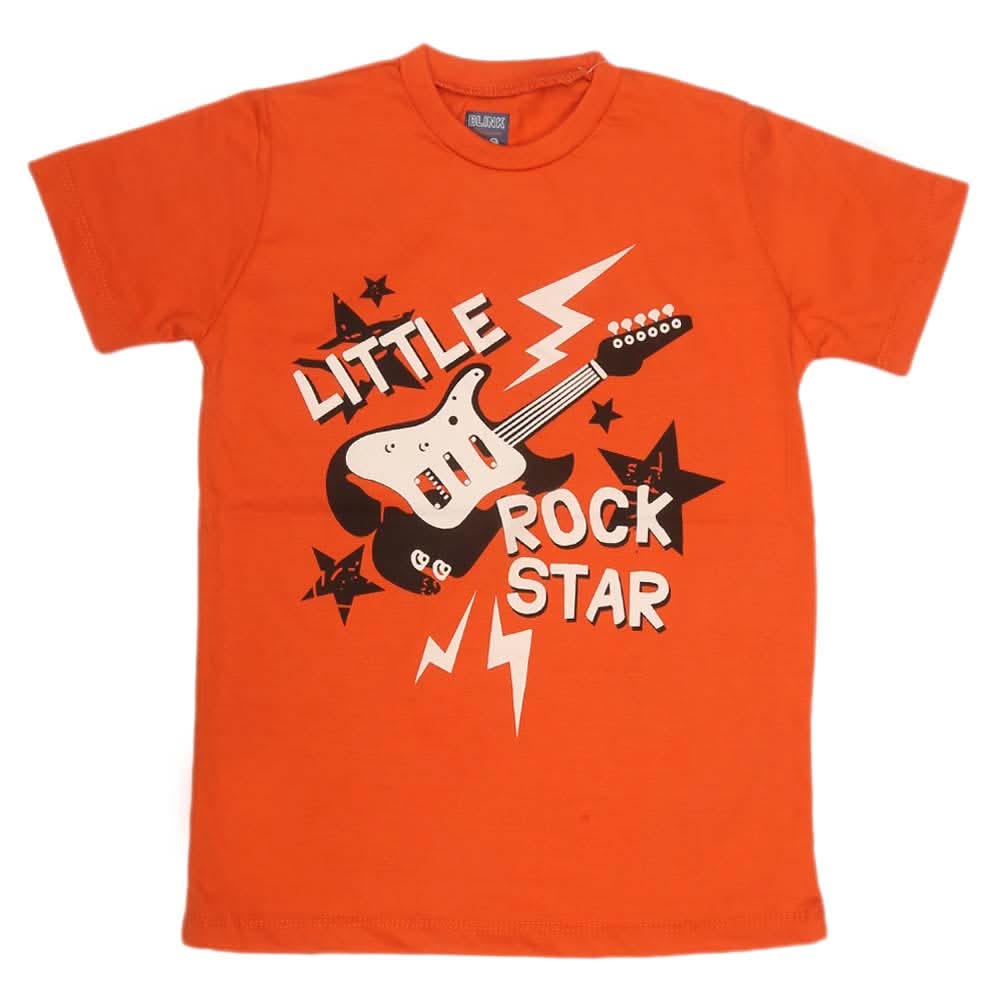 Boys Print T-Shirt - Orange, Kids, Boys T-Shirts, Chase Value, Chase Value
