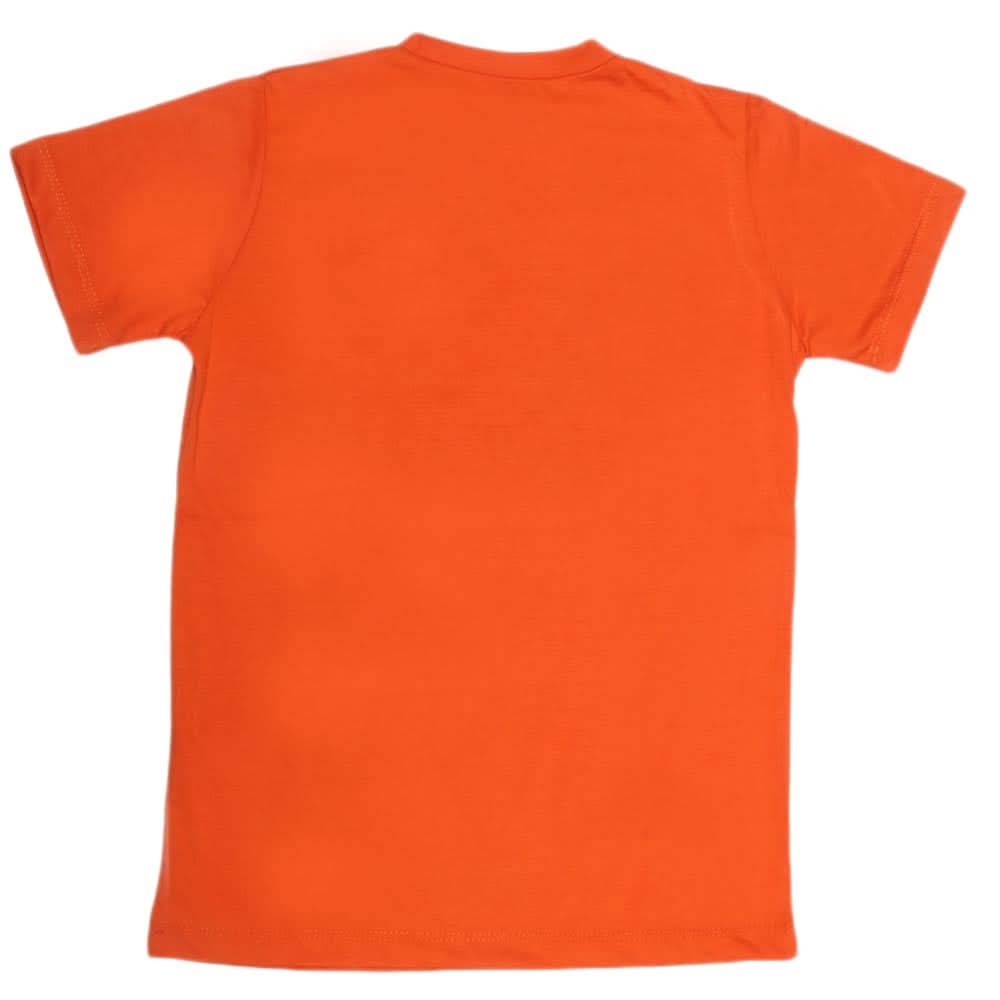 Boys Print T-Shirt - Orange, Kids, Boys T-Shirts, Chase Value, Chase Value