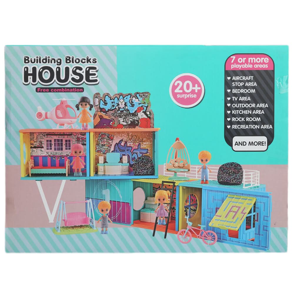 Building Blocks House Set - Multi, Kids, Board Games And Puzzles, Chase Value, Chase Value