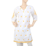 Women's Embroidered Kurti - White, Women, Ready Kurtis, Chase Value, Chase Value