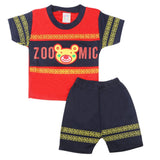 Newborn Boys Half Sleeves Suit - Red, Kids, New Born Boys Sets And Suits, Chase Value, Chase Value
