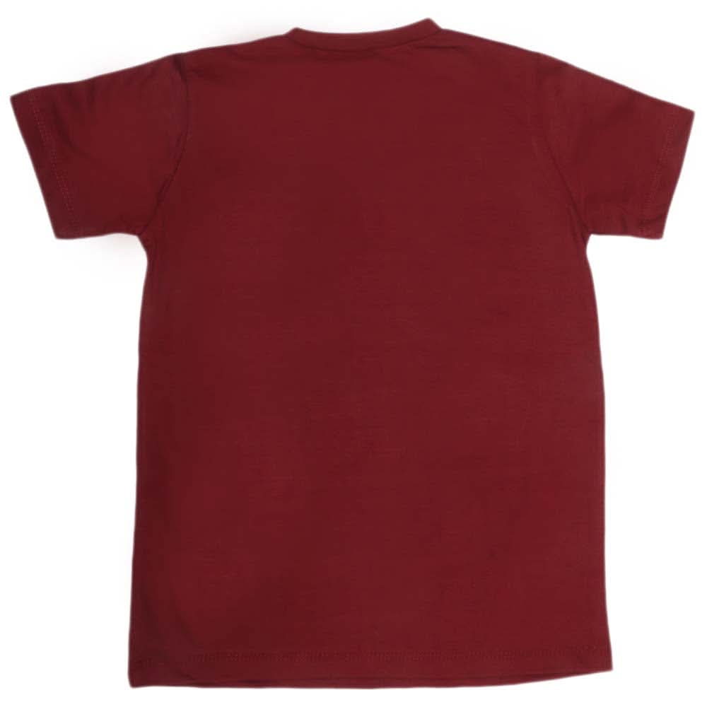 Boys Print T-Shirt - Maroon, Kids, Boys T-Shirts, Chase Value, Chase Value