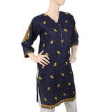 Women's Embroidered Kurti - Navy Blue, Women, Ready Kurtis, Chase Value, Chase Value
