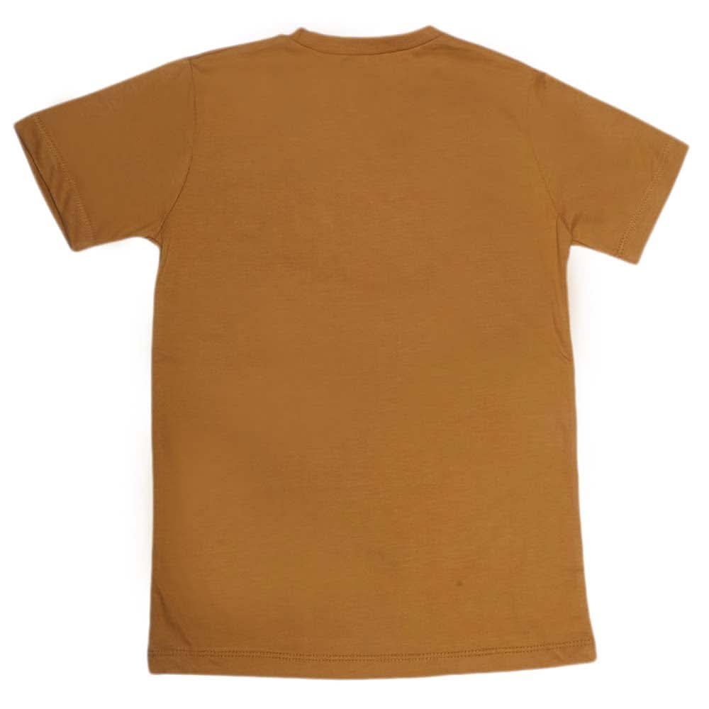 Boys Print T-Shirt - Camel, Kids, Boys T-Shirts, Chase Value, Chase Value
