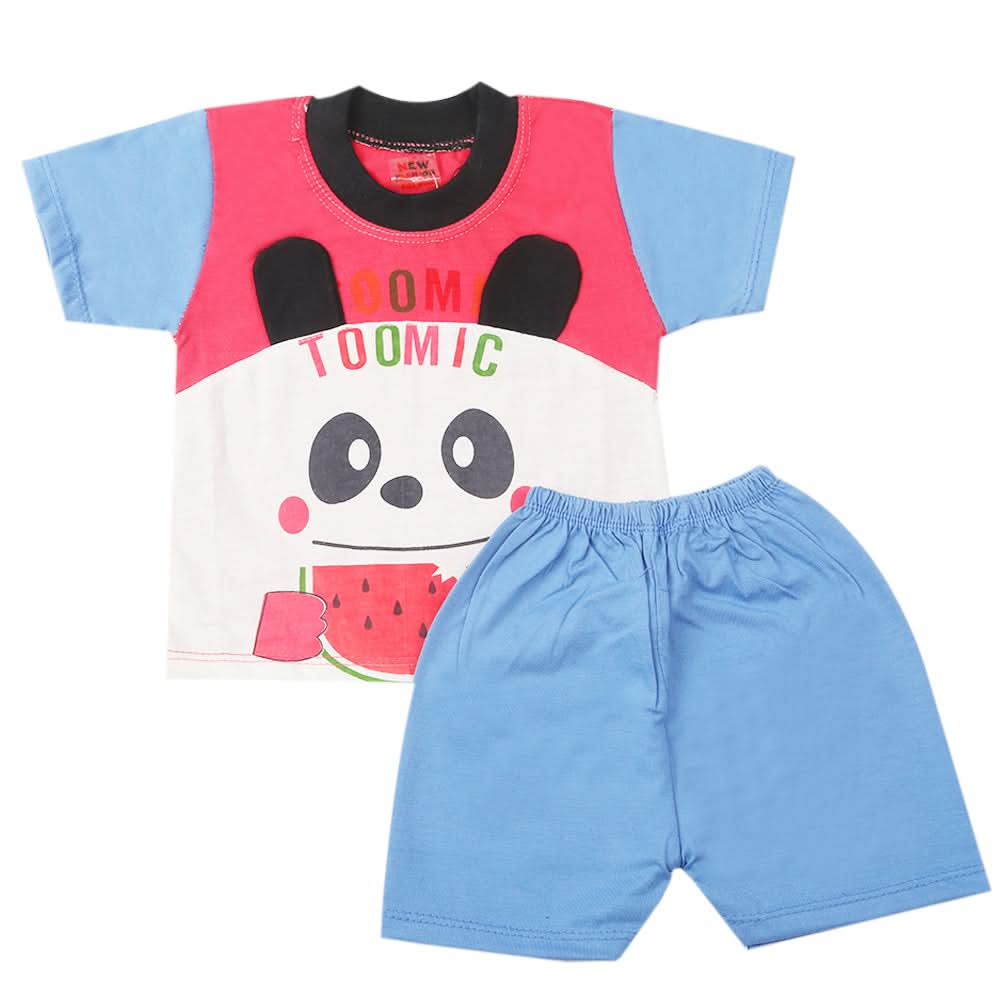 Newborn Boys Half Sleeves Suit - Blue, Kids, New Born Boys Sets And Suits, Chase Value, Chase Value