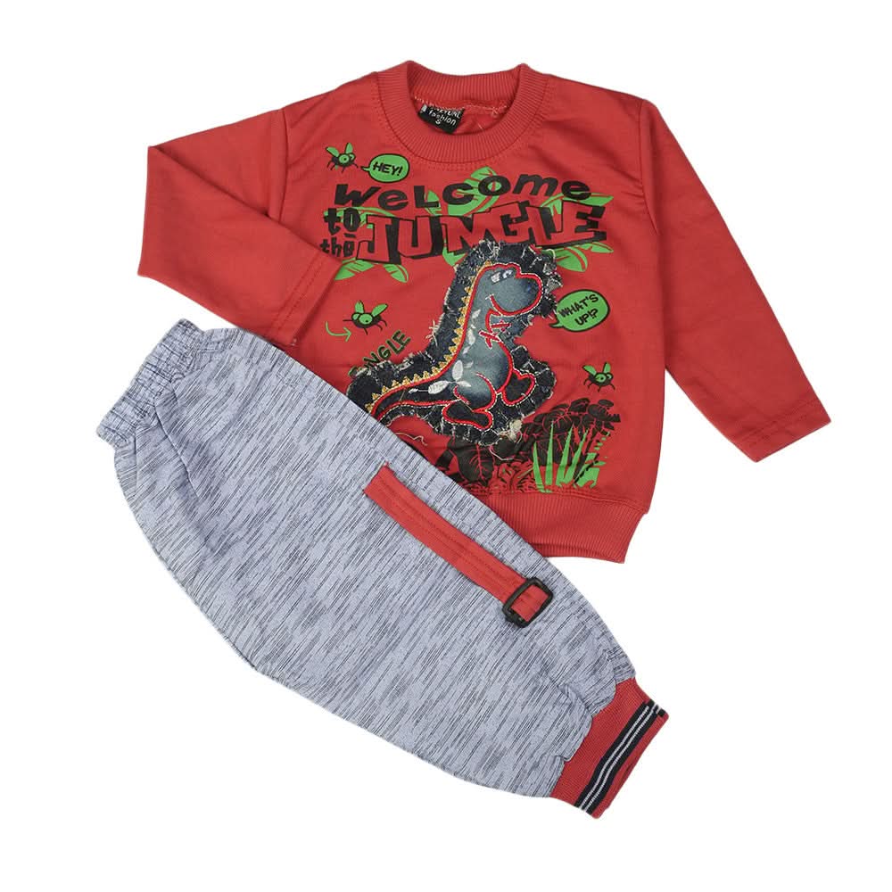 Boys Full Sleeves Suit - Dark Pink, Boys Sets & Suits, Chase Value, Chase Value