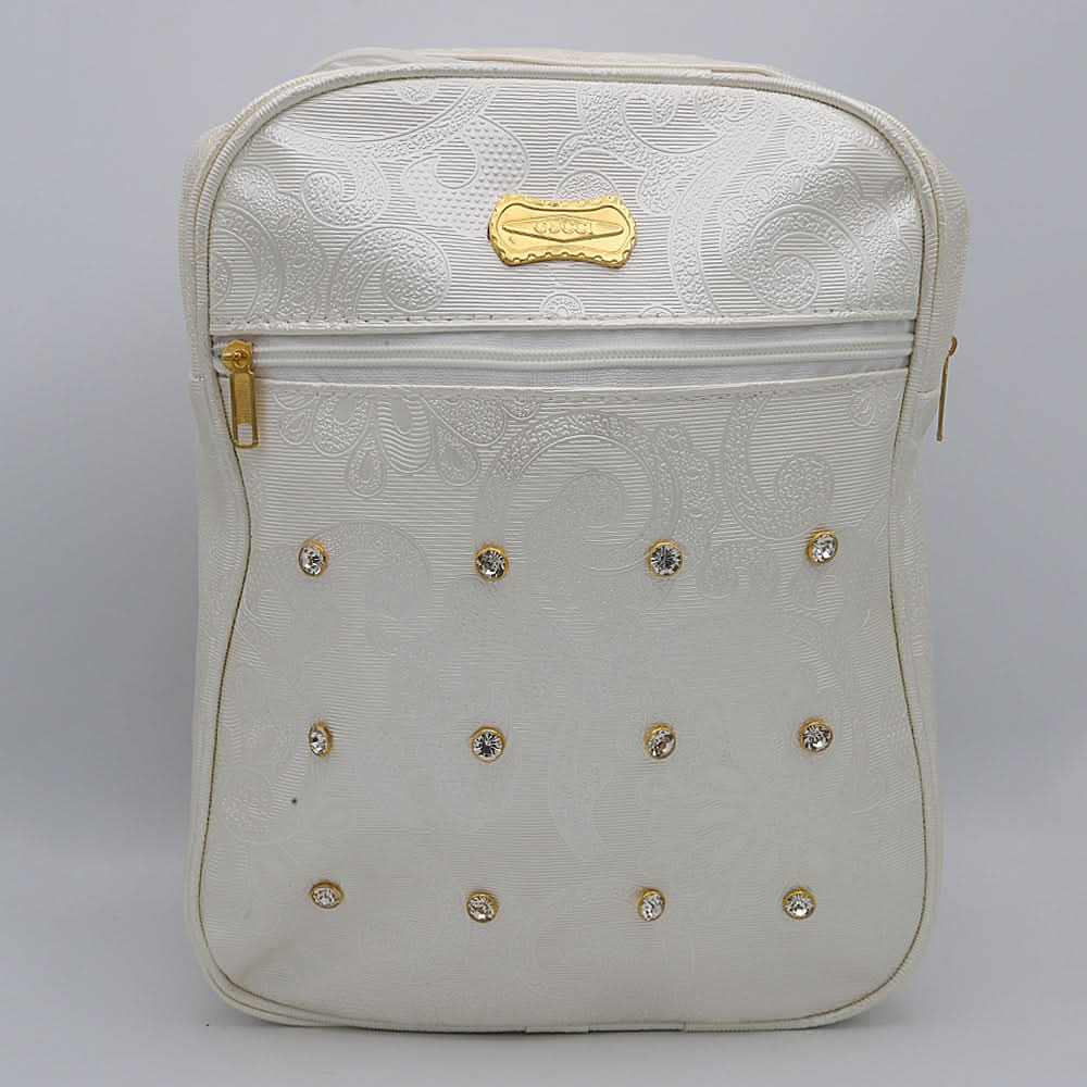 Girls Backpack 6558 - Off White, Kids, School And Laptop Bags, Chase Value, Chase Value