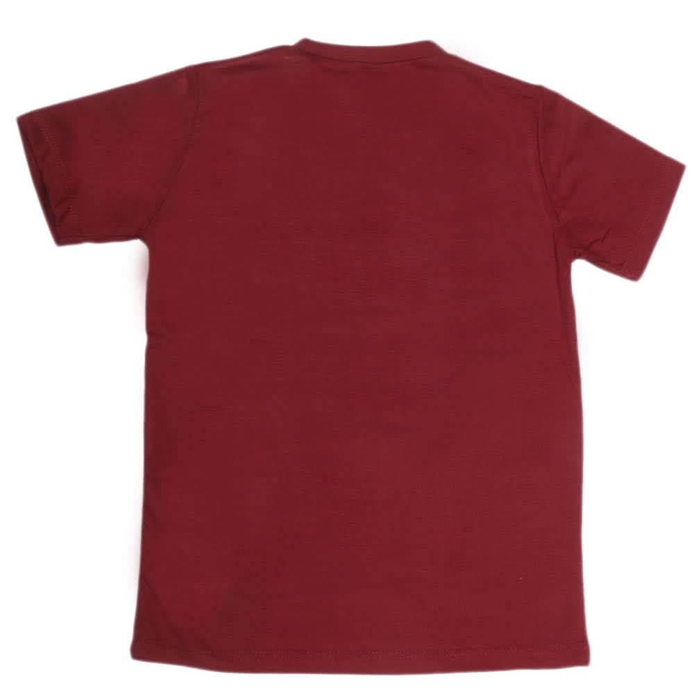 Boys Print T-Shirt - Maroon, Kids, Boys T-Shirts, Chase Value, Chase Value