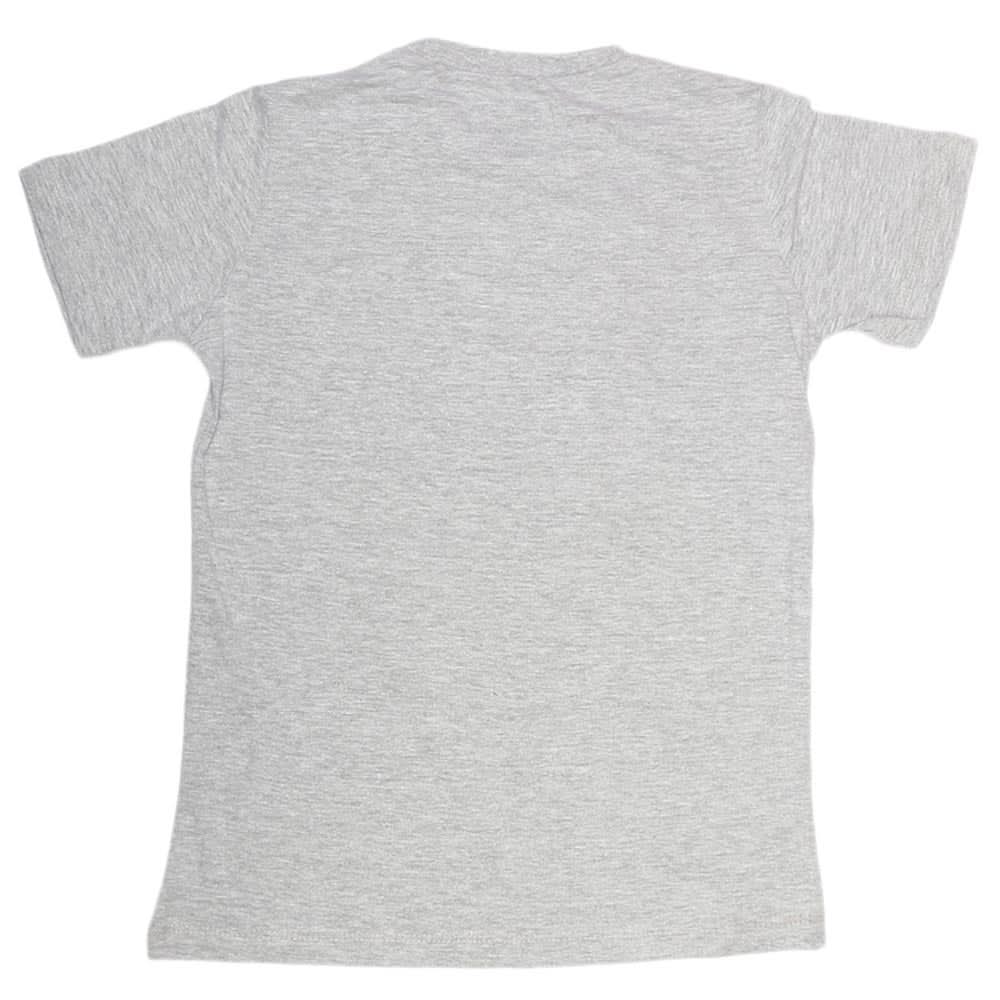 Boys Print T-Shirt - Grey, Kids, Boys T-Shirts, Chase Value, Chase Value