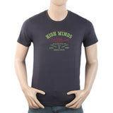 Men's Round Neck Half Sleeves T-Shirt - Dark Grey, Men, T-Shirts And Polos, Chase Value, Chase Value