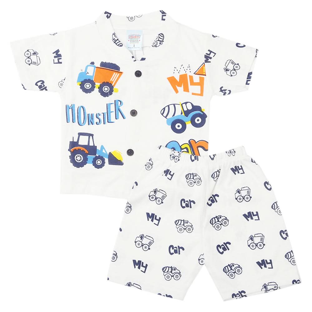 Newborn Boys Half Sleeves Suit - Navy Blue, Kids, New Born Boys Sets And Suits, Chase Value, Chase Value