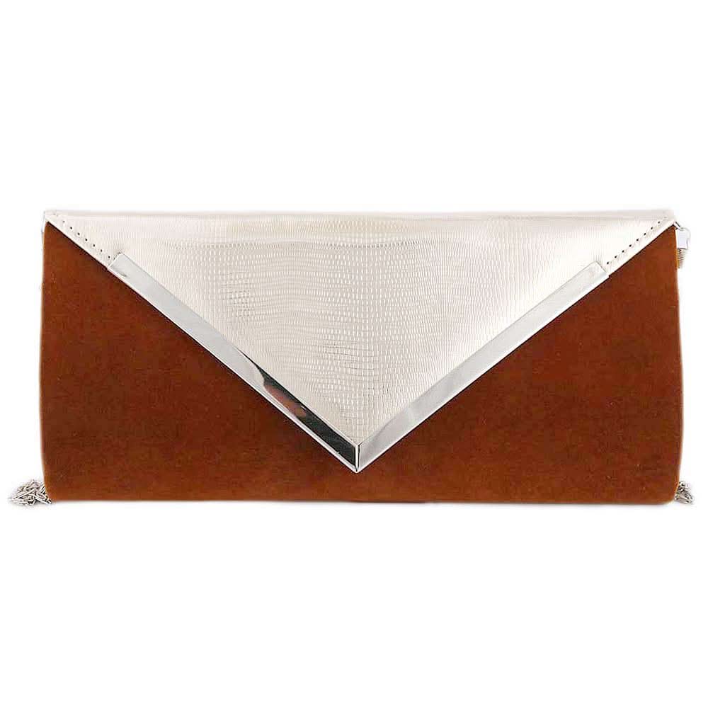 Women's Velvet Clutch (328) - Brown, Women, Clutches, Chase Value, Chase Value