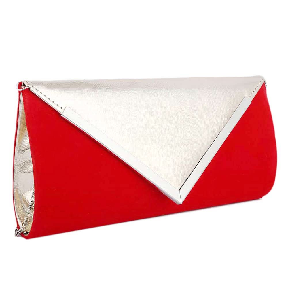 Women's Velvet Clutch (328) - Red, Women, Clutches, Chase Value, Chase Value