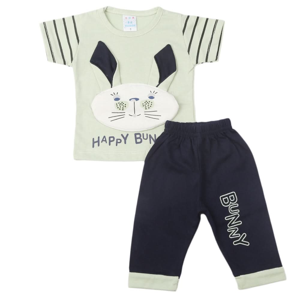 Newborn Boys Half Sleeves Suit - Green, Kids, New Born Boys Sets And Suits, Chase Value, Chase Value