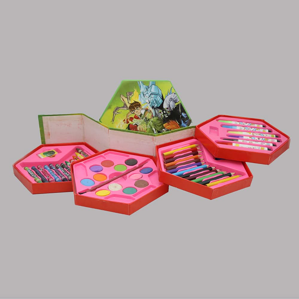 Color Kit 46 Pieces Set - Green, Kids, Pencil Boxes And Stationery Sets, Chase Value, Chase Value