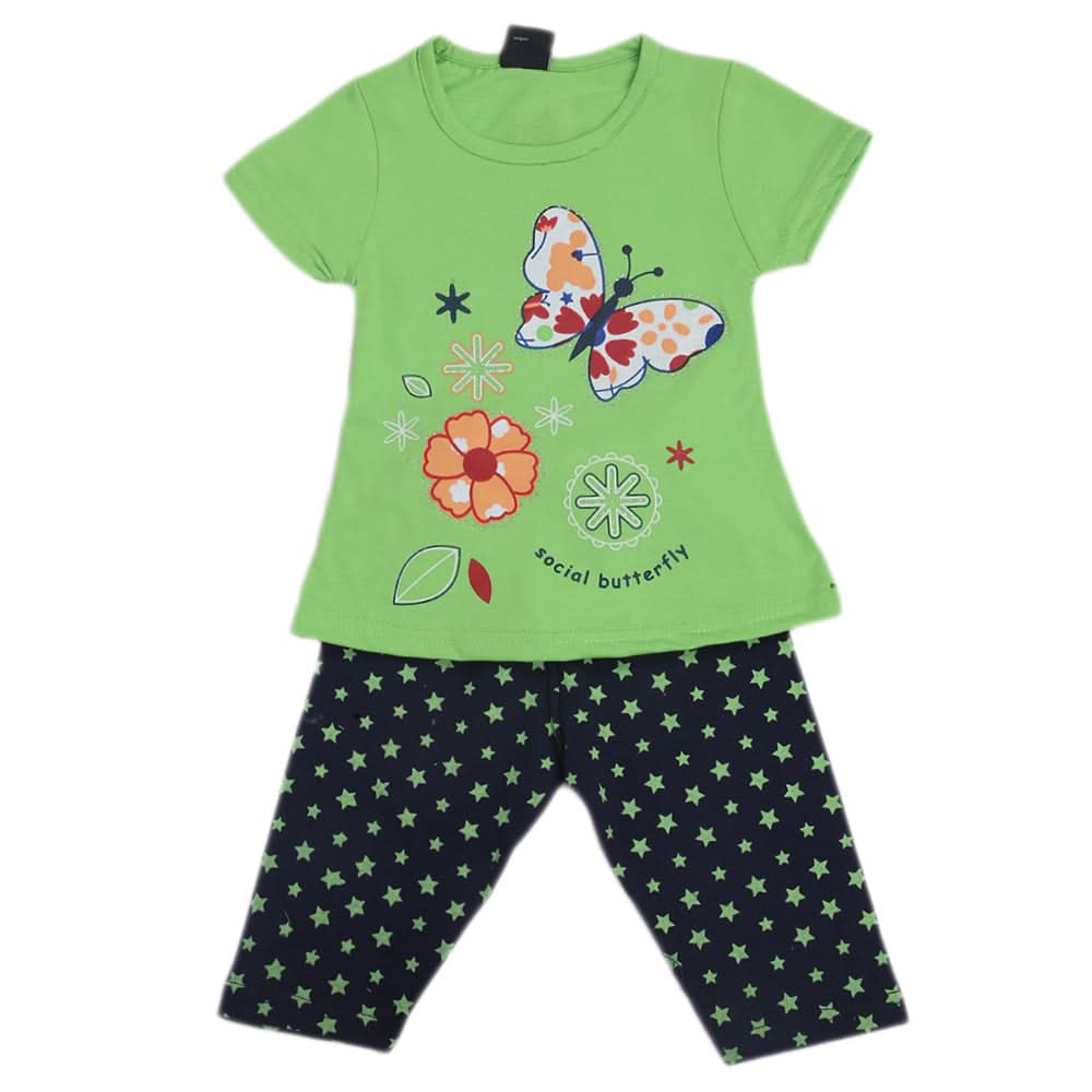 Girls Pajama Suit - Green, Kids, Girls Sets And Suits, Chase Value, Chase Value