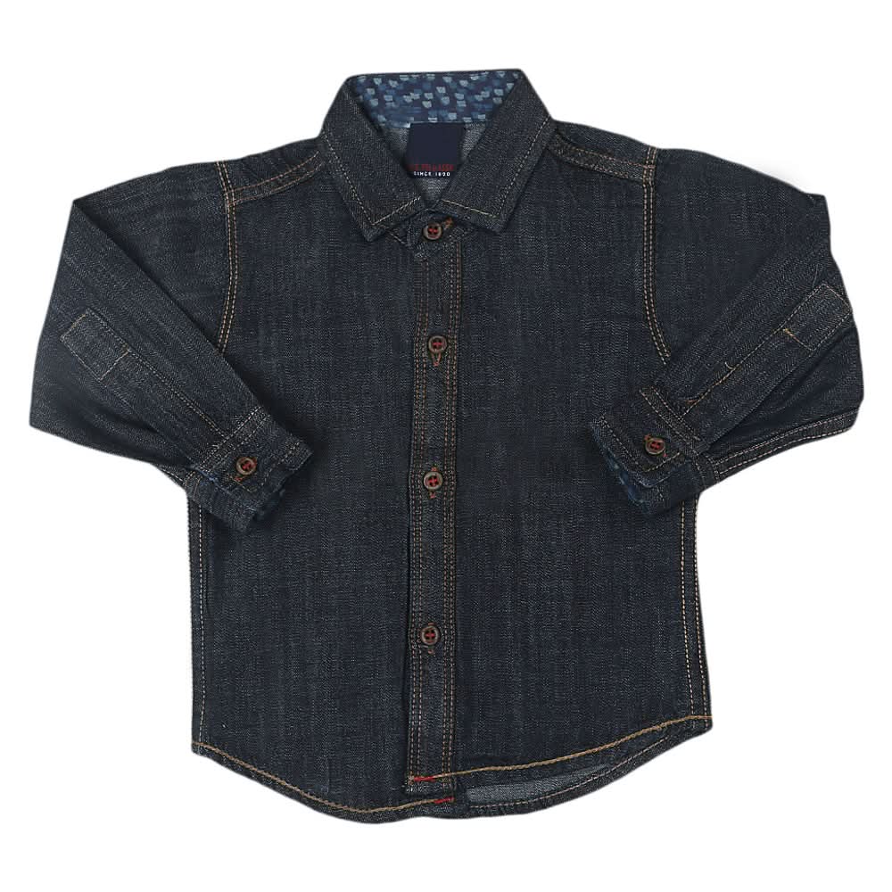 Boys Full Sleeves Casual Shirt - Denim Grey, Kids, Boys Shirts, Chase Value, Chase Value