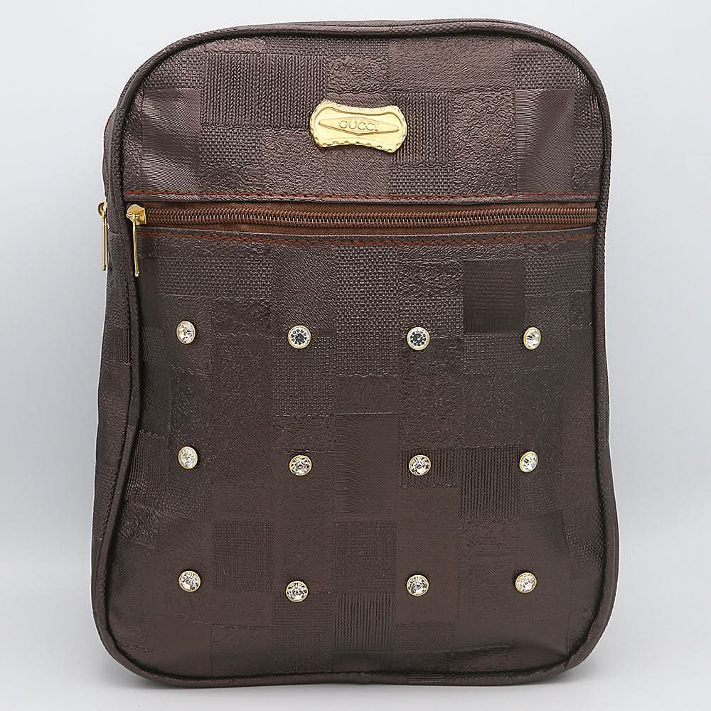 Girls Backpack 6558 - Dark Brown, Kids, School And Laptop Bags, Chase Value, Chase Value