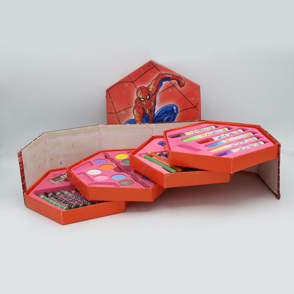 Color Kit 46 Pieces Set - Red, Kids, Pencil Boxes And Stationery Sets, Chase Value, Chase Value