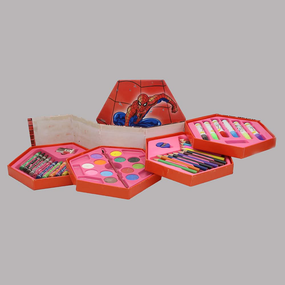 Color Kit 46 Pieces Set - Red, Kids, Pencil Boxes And Stationery Sets, Chase Value, Chase Value