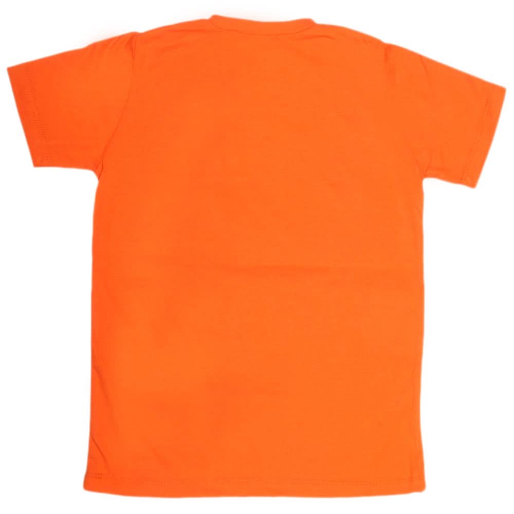 Boys Print T-Shirt - Orange, Kids, Boys T-Shirts, Chase Value, Chase Value