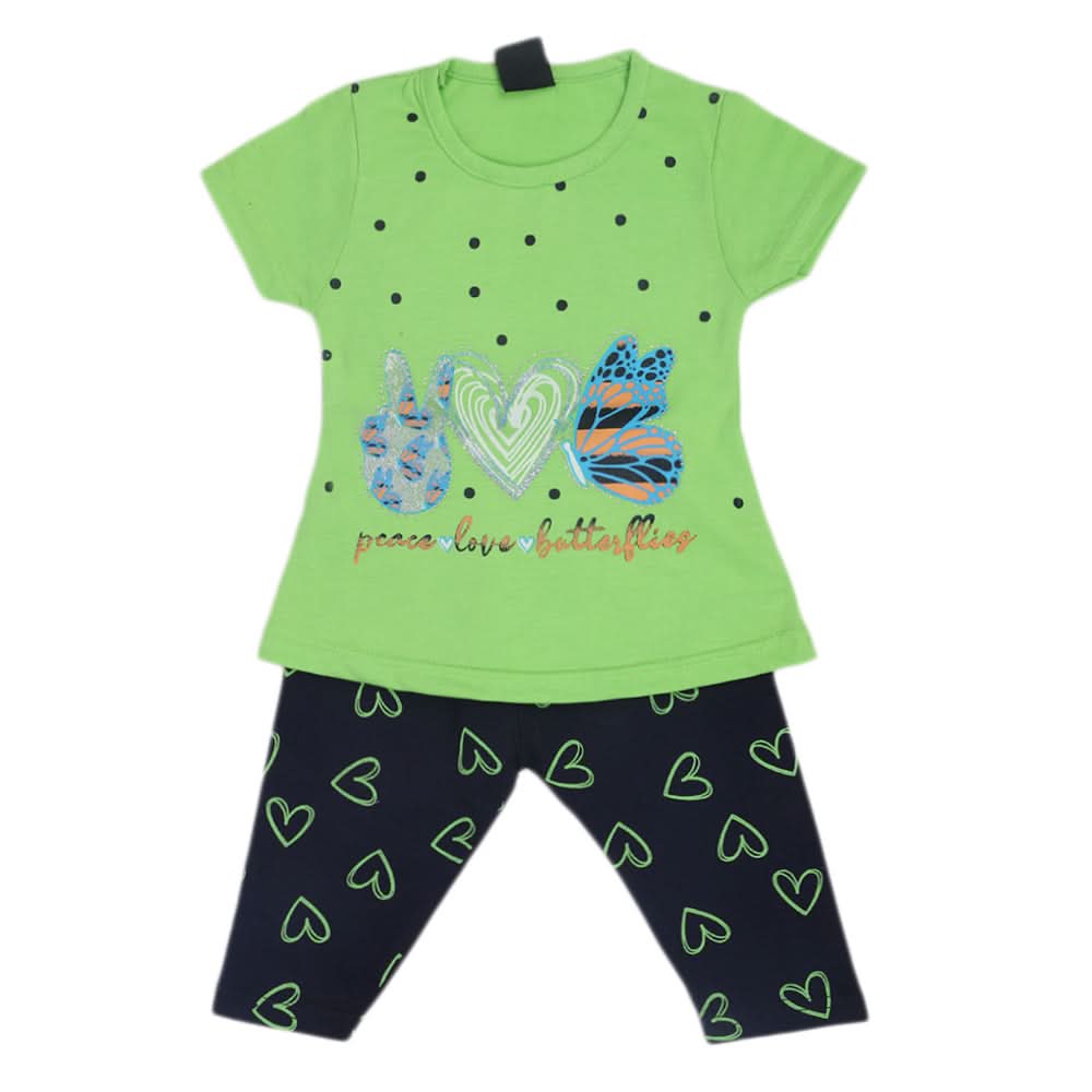 Girls Pajama Suit - Green, Kids, Girls Sets And Suits, Chase Value, Chase Value