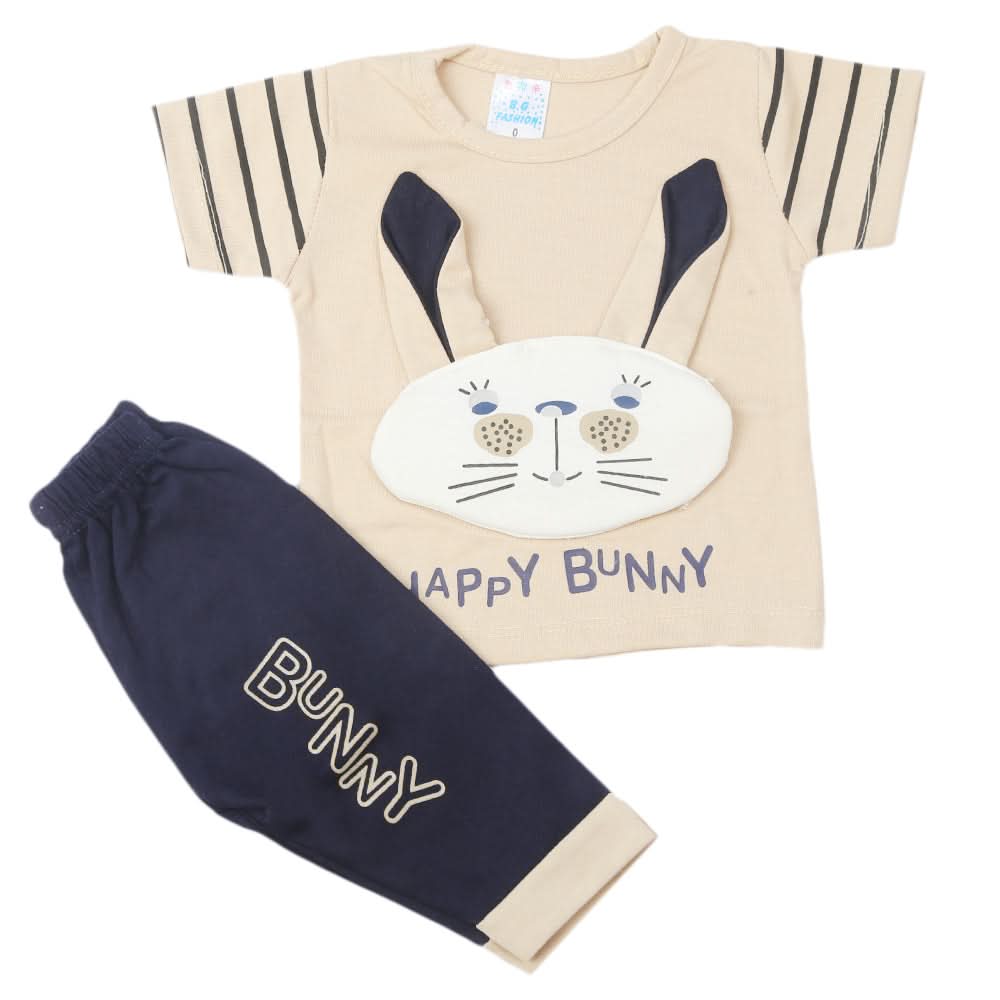 Newborn Boys Half Sleeves Suit - Brown, Kids, Newborn Boys Sets And Suits, Chase Value, Chase Value