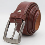 Men's Leather D-Stitch Belt - Mustard, Men, Belt, Chase Value, Chase Value