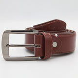 Men's Leather D-Stitch Belt - Mustard, Men, Belt, Chase Value, Chase Value