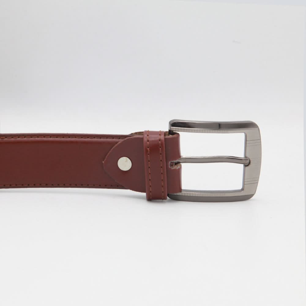 Men's Leather D-Stitch Belt - Mustard, Men, Belt, Chase Value, Chase Value