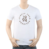 Men's Round Neck Half Sleeves T-Shirt - White, Men, T-Shirts And Polos, Chase Value, Chase Value