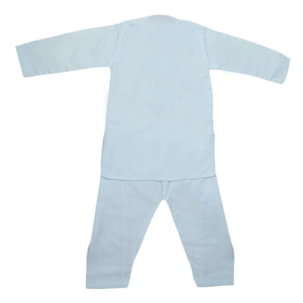 Boys Embroidered Kurta Shalwar Suit - Cyan, Kids, Boys Shalwar Kameez, Chase Value, Chase Value