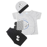Newborn Boys Half Sleeves Suit - Grey, Kids, New Born Boys Sets And Suits, Chase Value, Chase Value