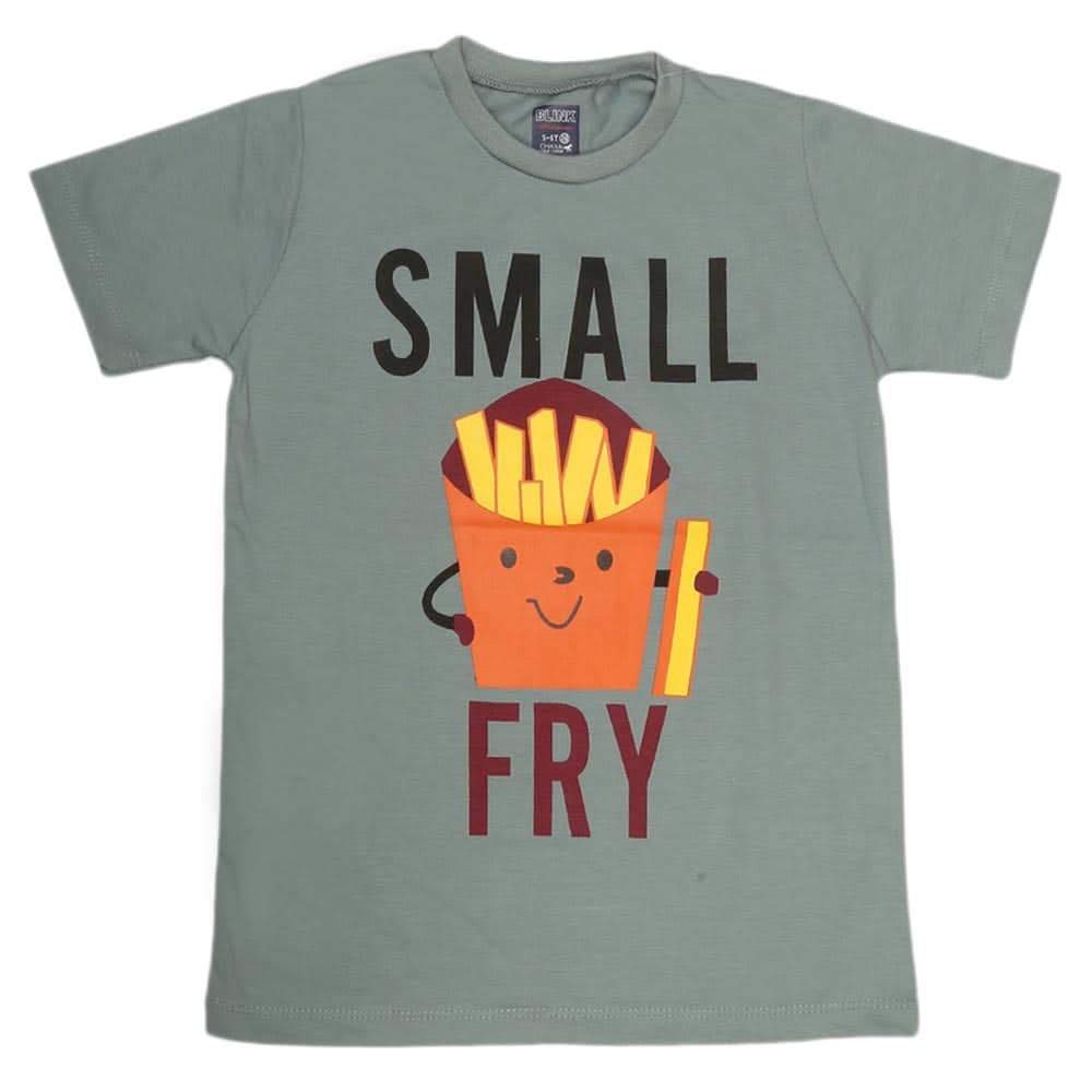 Boys Print T-Shirt - Steel Blue, Kids, Boys T-Shirts, Chase Value, Chase Value