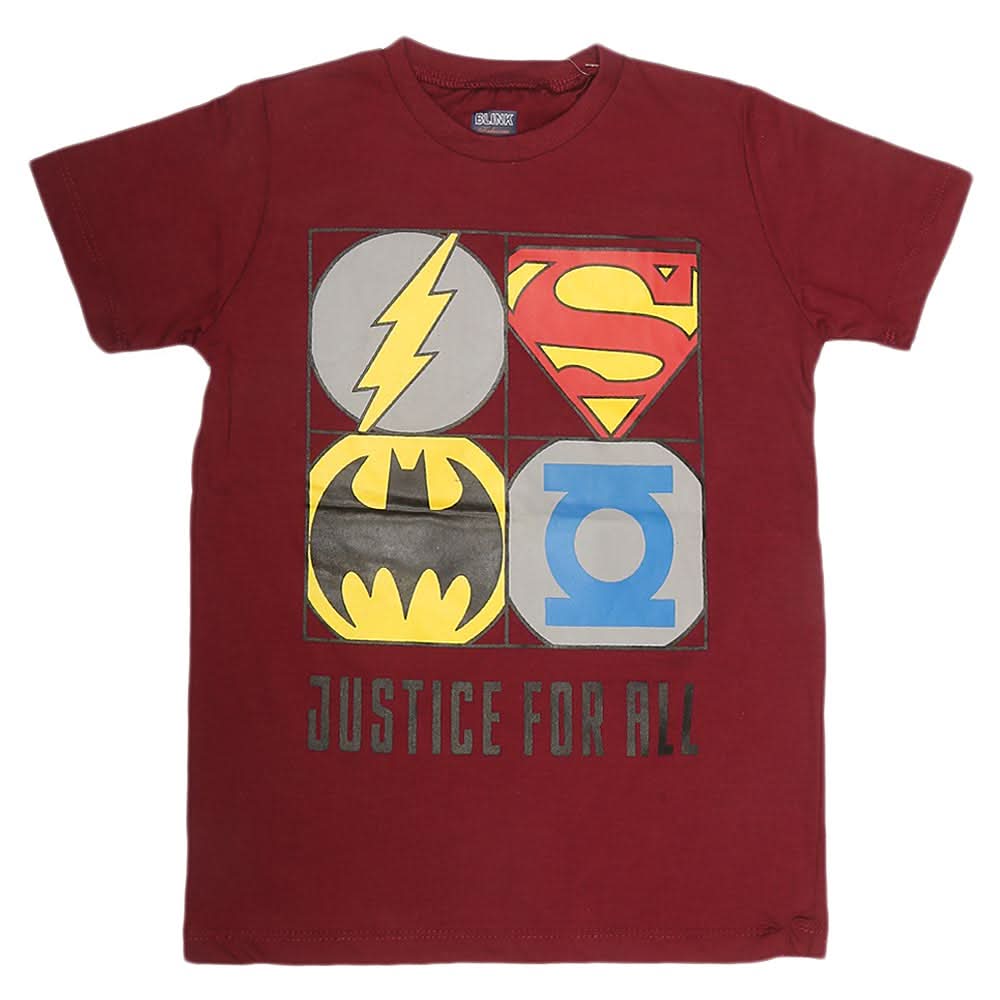 Boys Print T-Shirt - Maroon, Kids, Boys T-Shirts, Chase Value, Chase Value